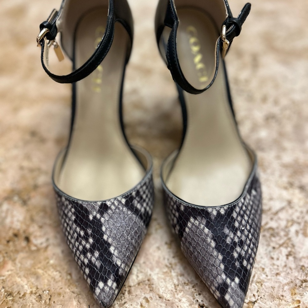 Coach Snakeskin Heels